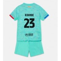 Barcelona Jules Kounde #23 Rezervni Dres za djecu 2023-24 Kratak Rukav (+ Kratke hlače)